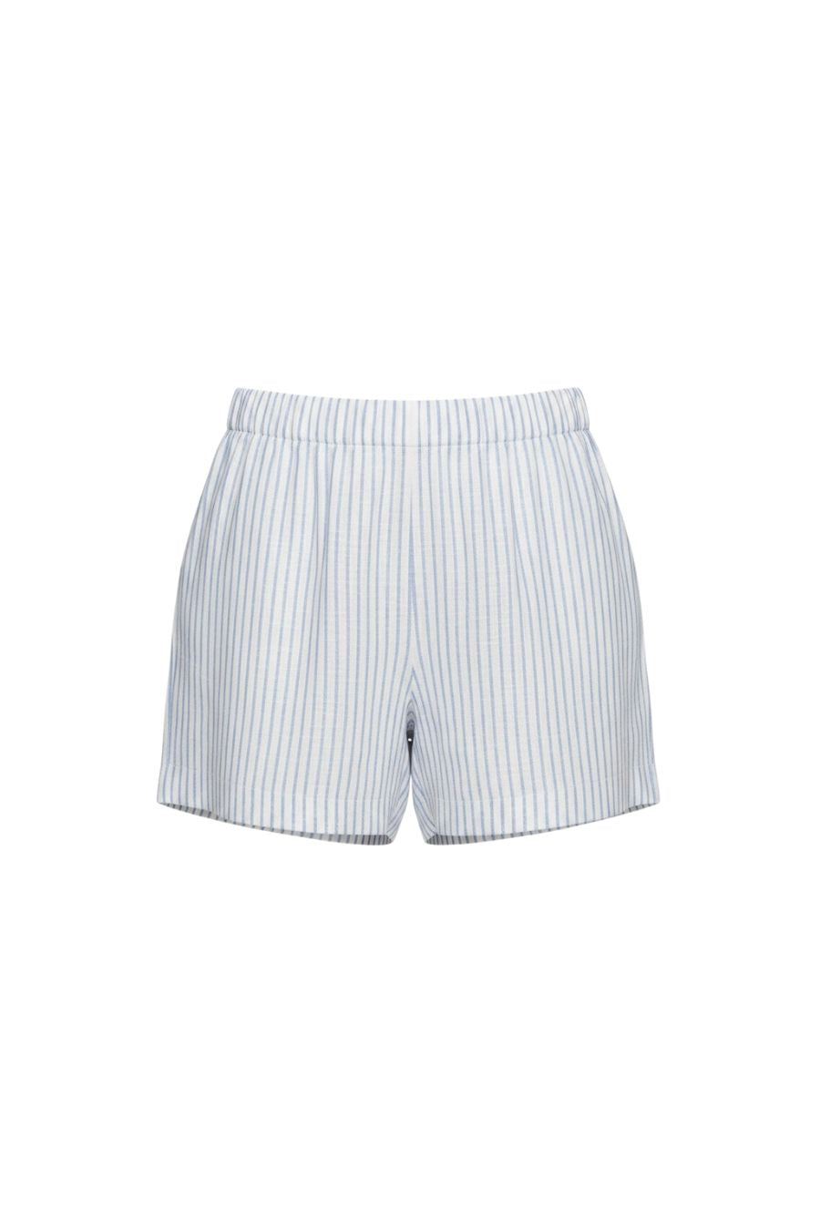 Casey Short in White/Classic Blue