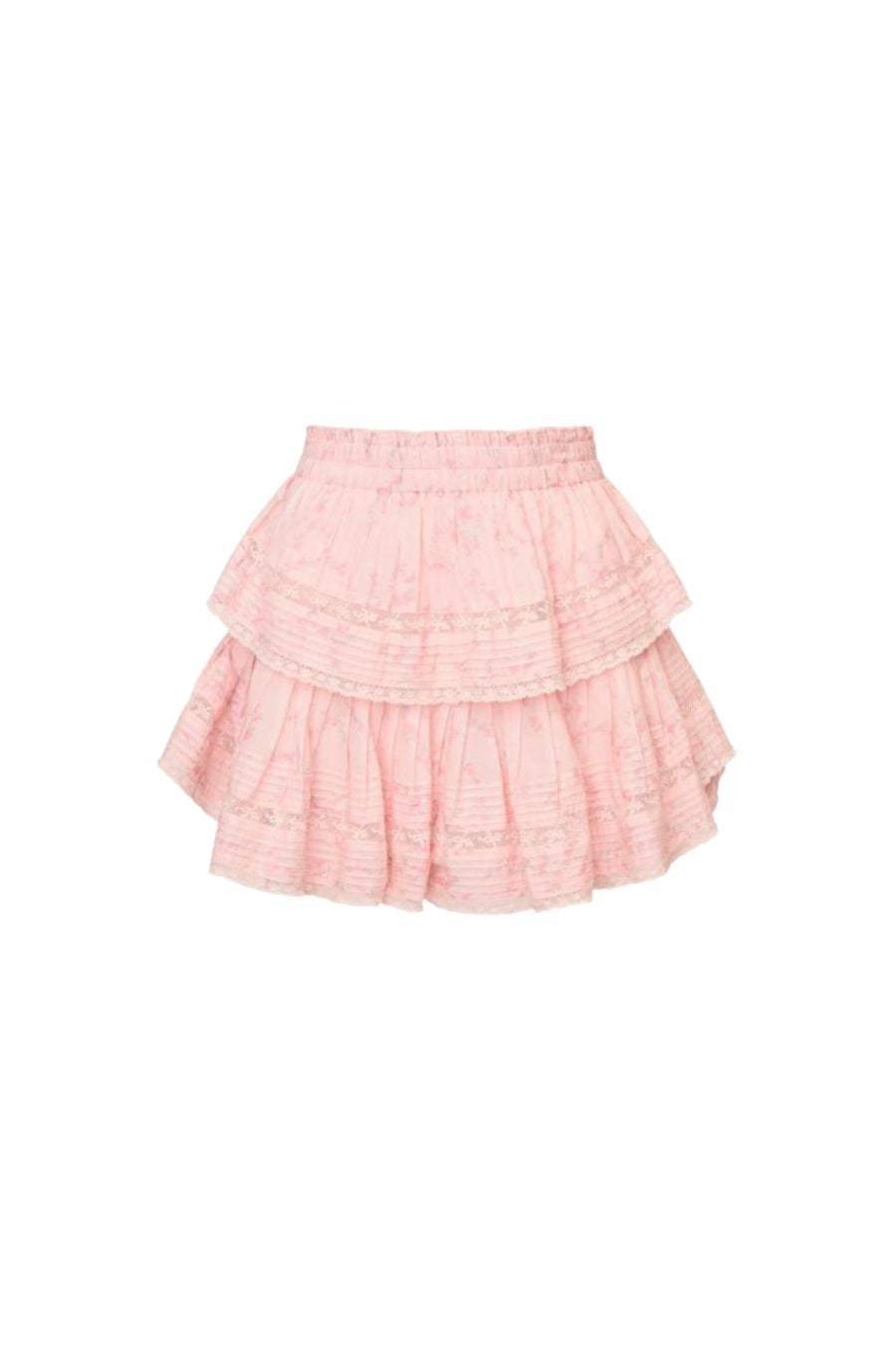 Ruffle Mini Skirt in Apple Blossom