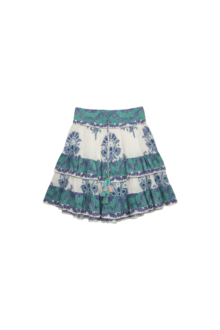 Bek Mini Skirt in Turquoise/Blue