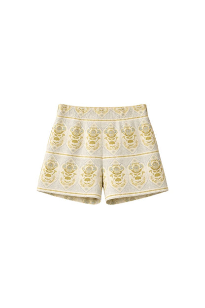 Ashton Short in Green Trellis