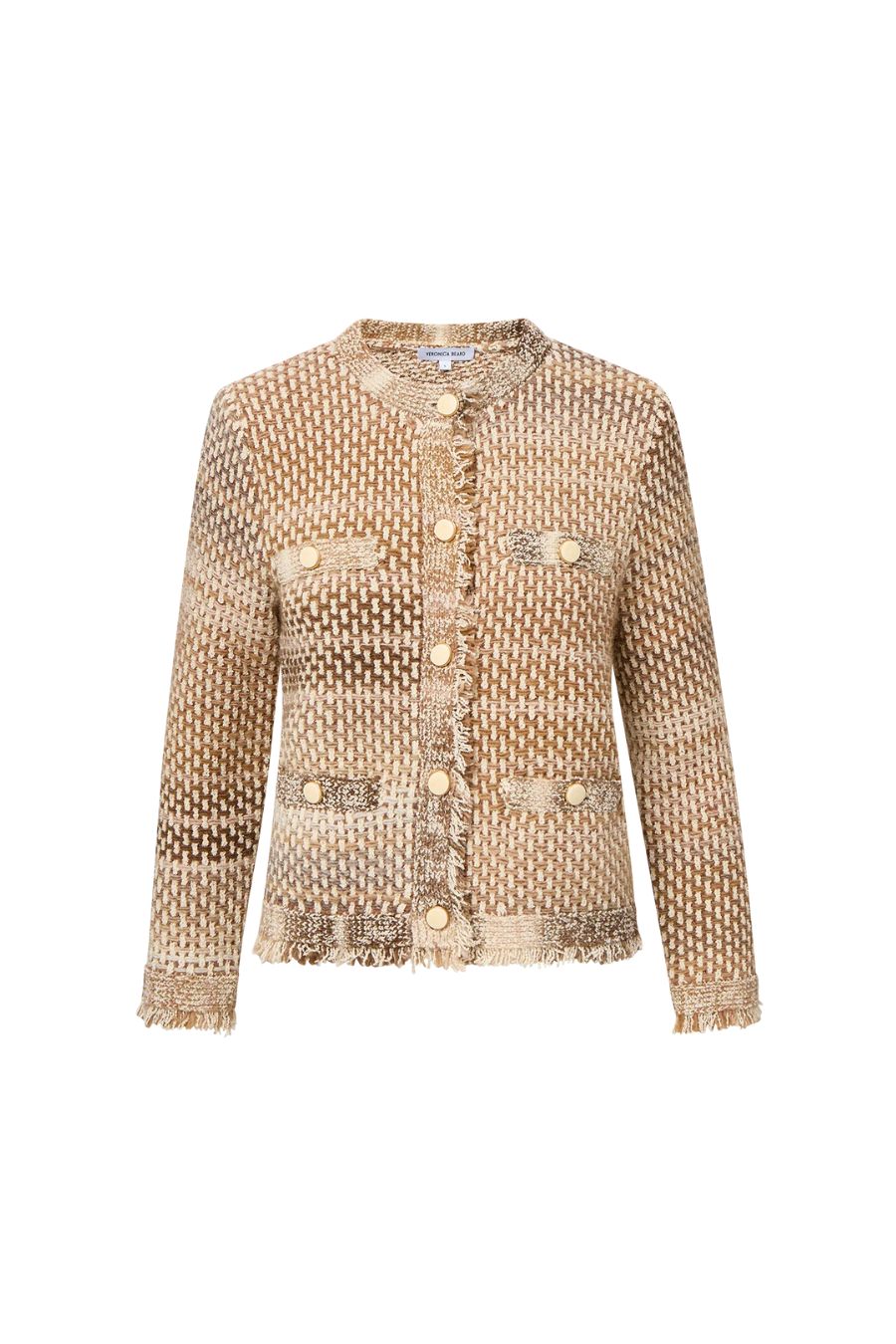 Sariyah Knit Jacket in Desert Khaki Multi