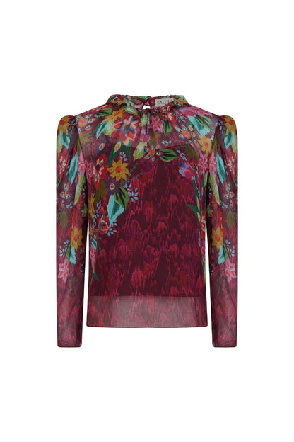 Mel B Top in Astilbe Bouquet