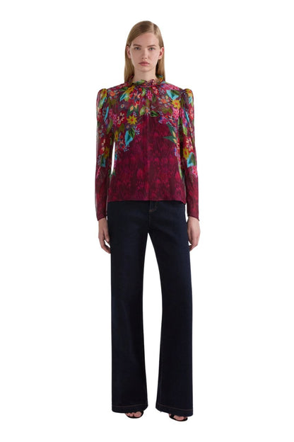 Mel B Top in Astilbe Bouquet