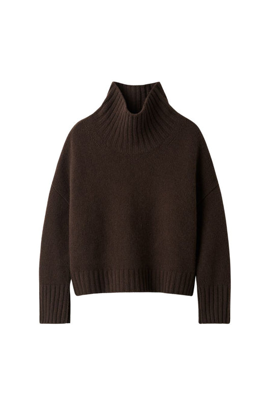 Girlfriend Turtleneck in Mocha