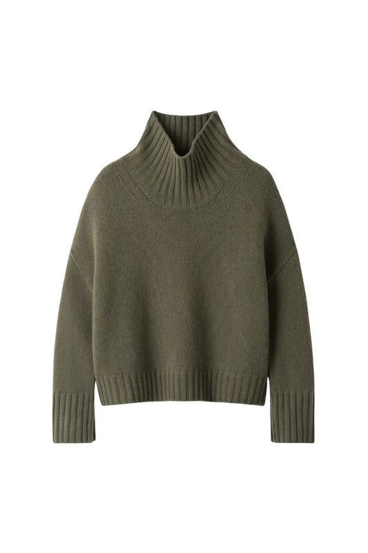 Girlfriend Turtleneck in Olive