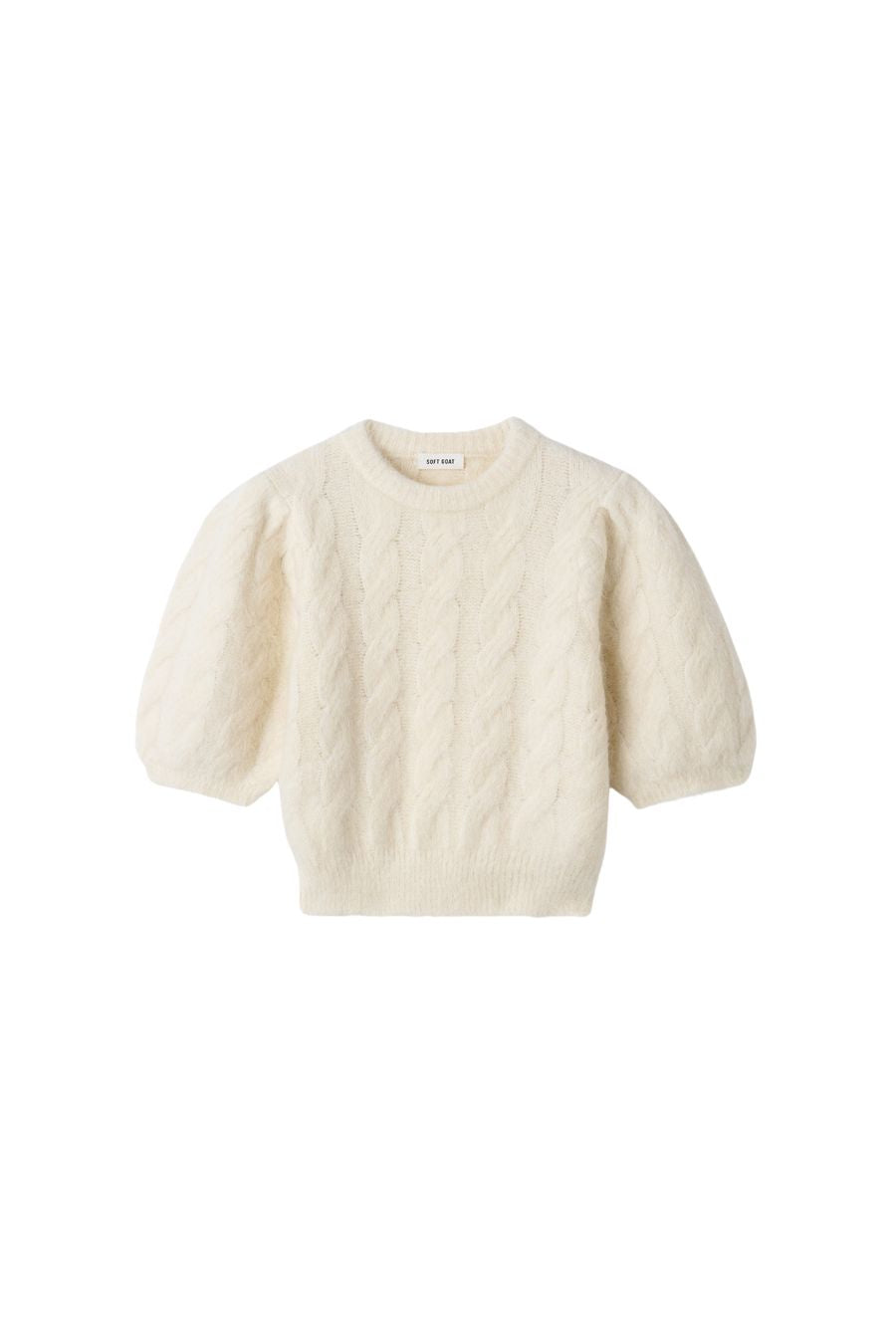 Alpaca Top in Feather White