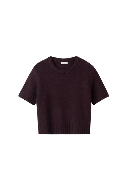 Chunky Short Sleeve in Midnight Plum