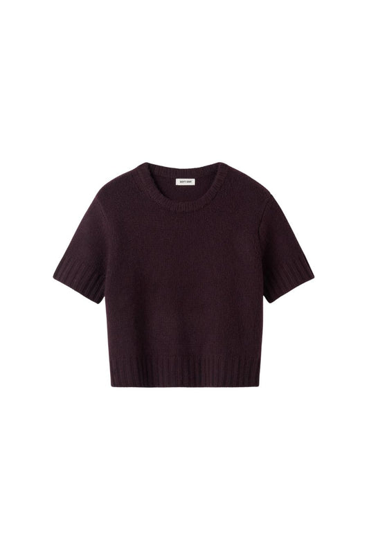 Chunky Short Sleeve in Midnight Plum
