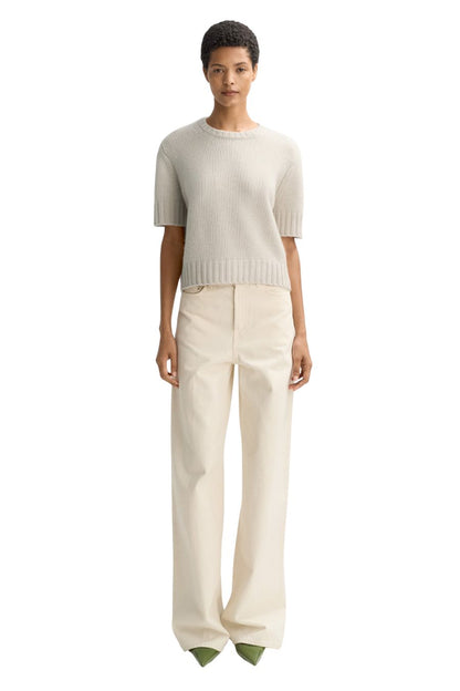 Chunky Short Sleeve in Chalk