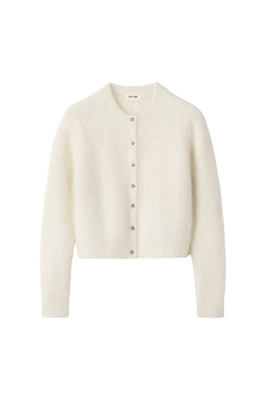 Alpaca Cardigan in Feather White