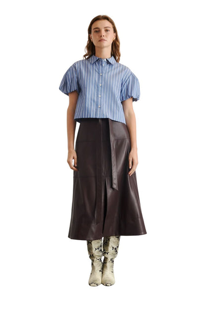 Elza Top in French Blue/White Multi