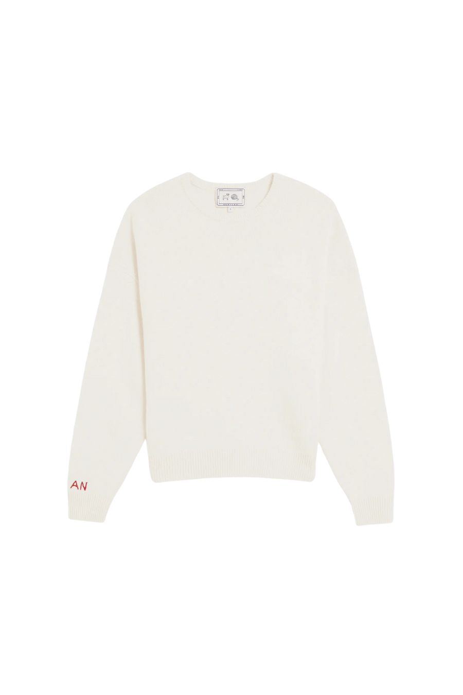 Artemis Cashmere Sweater in Ivory