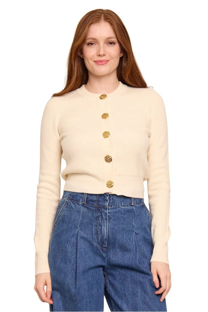 Ellery Cardigan in White