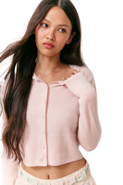 Adeanne Cardigan in Pale Pink