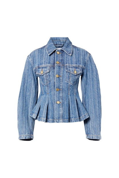 Peplum Denim Jacket