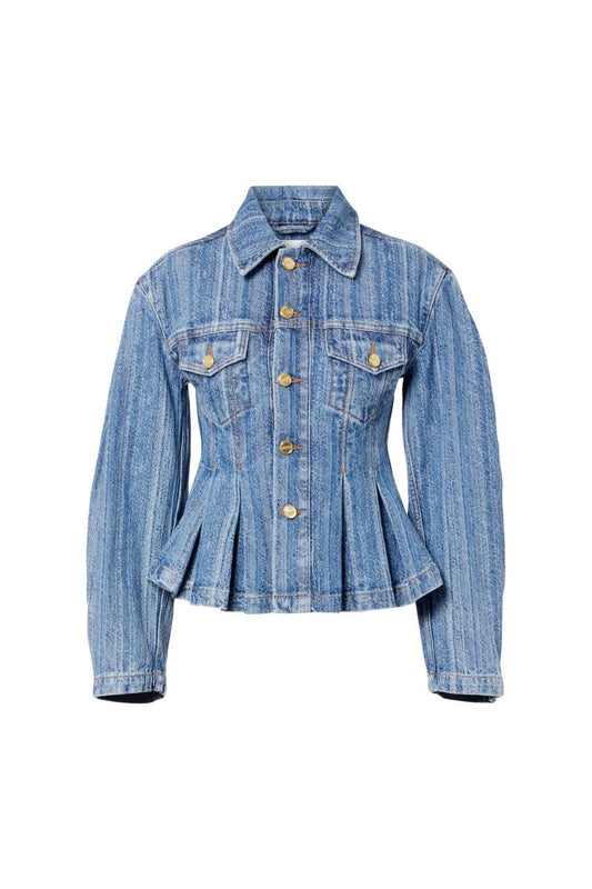 Peplum Denim Jacket