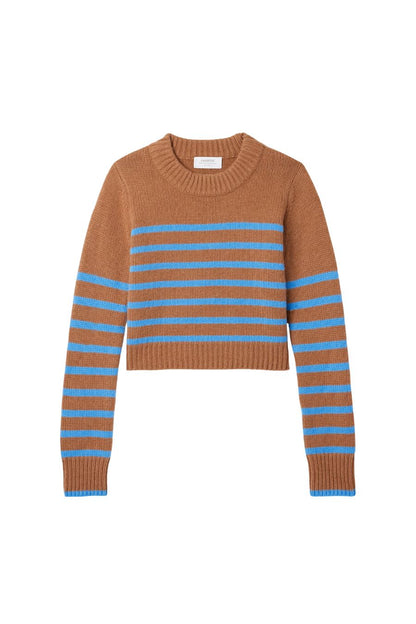 Mini Marin Sweater in Camel/Cerulean
