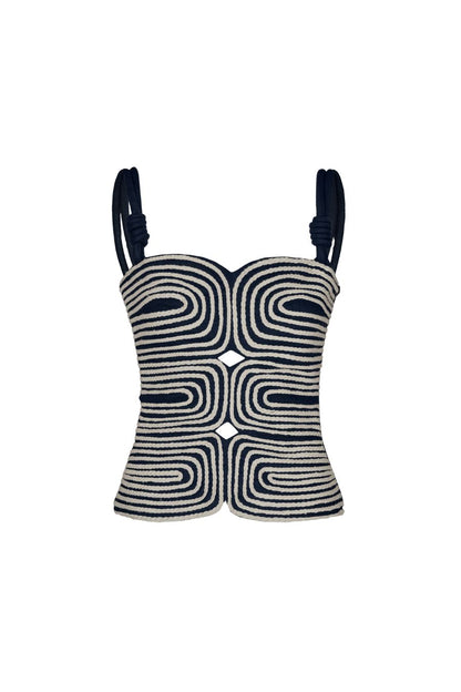 Marea Top in Navy
