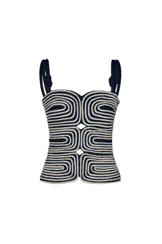 Marea Top in Navy
