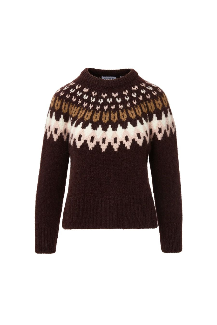 Anne Fair Isle Sweater in Raisin Multi
