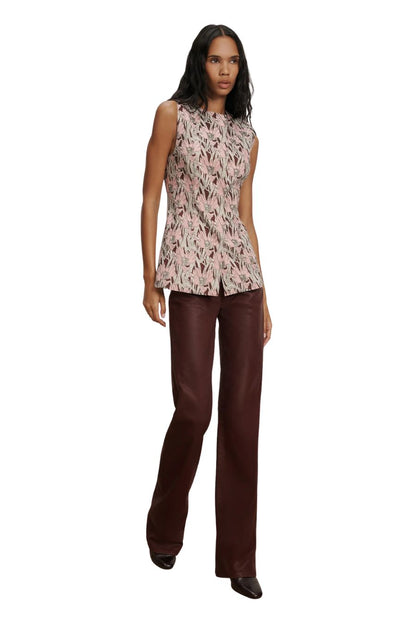 Jessup Floral Vest in Raisin Multi