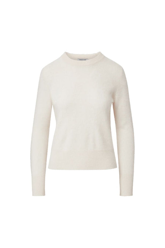 Pippen Brushed Cashmere Pullover in Ivory