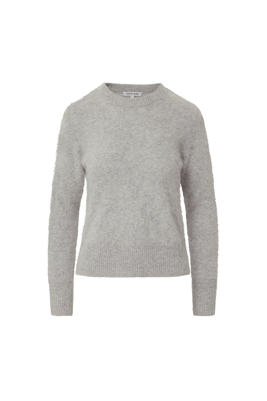 Pippen Brushed Cashmere Pullover in Heather Grey