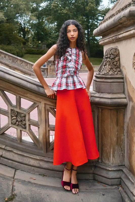 Doering Top in Carlyle Plaid