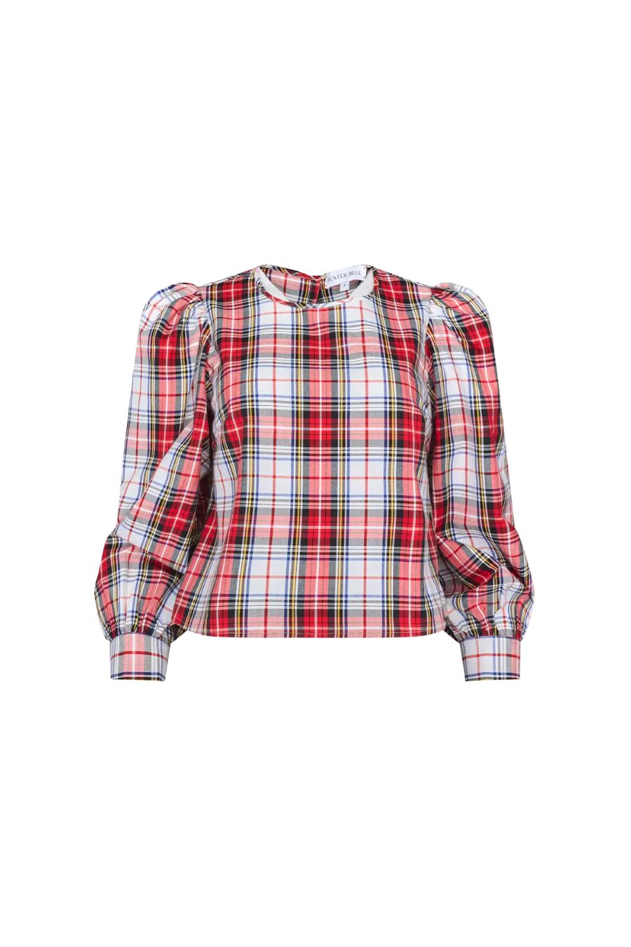Lottie Top in Carlyle Plaid