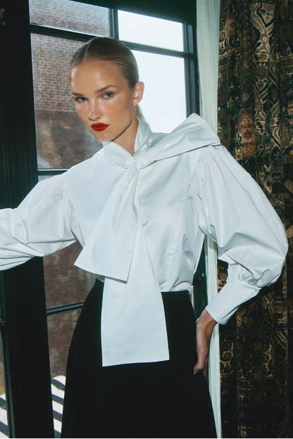 Shay Blouse in Bright White