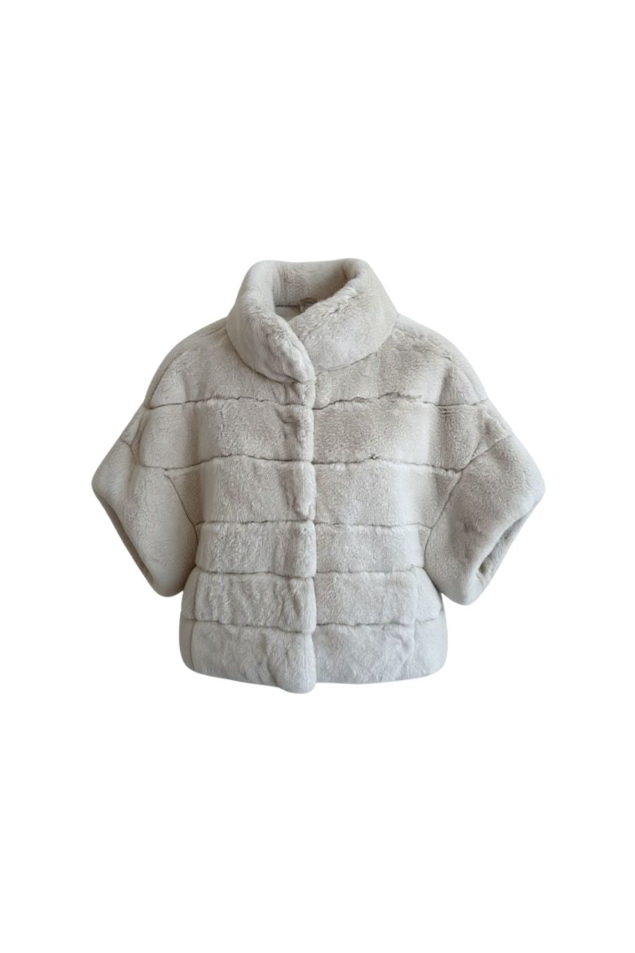 Rex Rabbit Dolman Jacket in Champagne