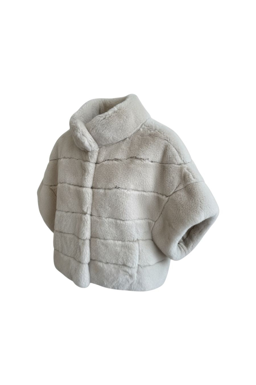 Rex Rabbit Dolman Jacket in Champagne