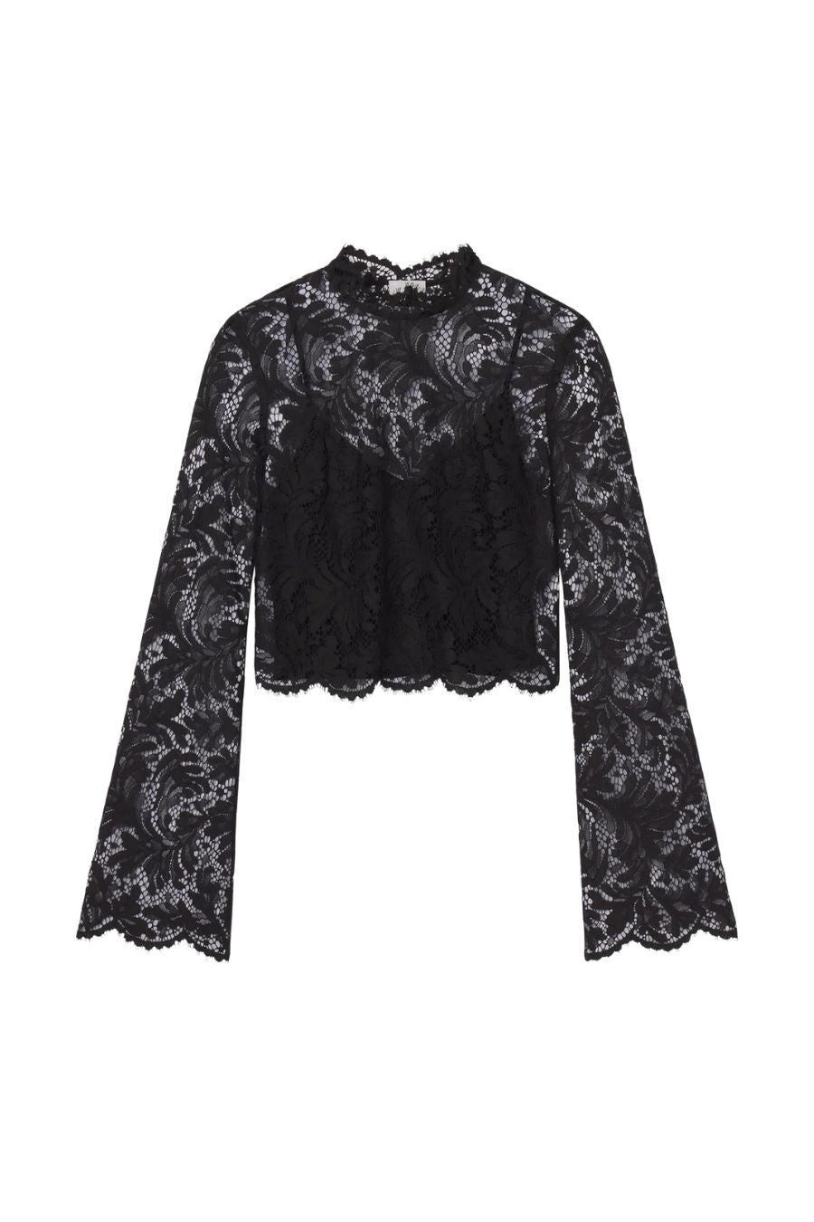 Margot Lace Top in Black