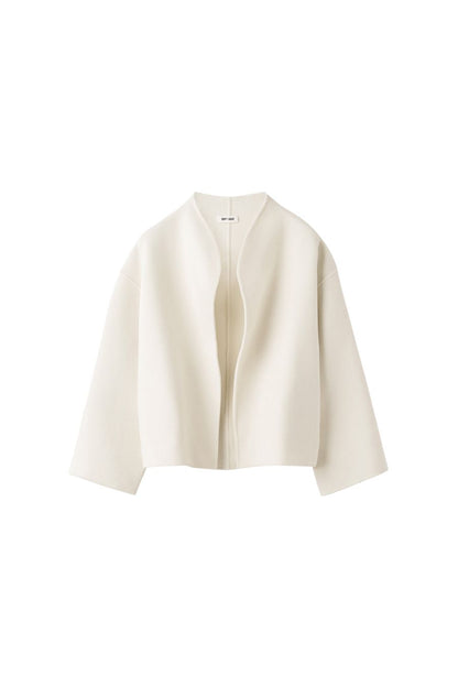 Short Jacket in Feather White