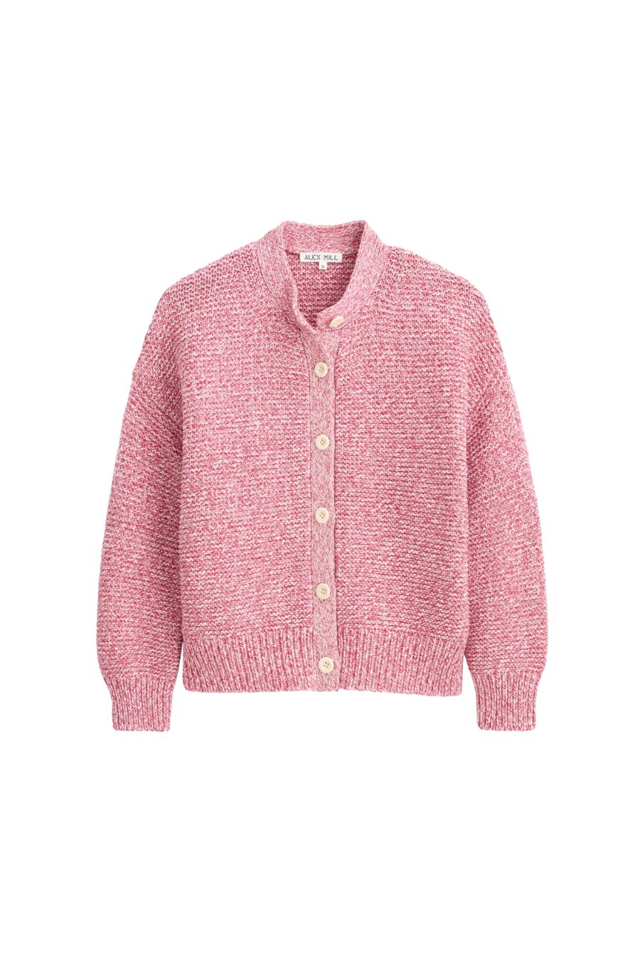 Nico Marled Pink Cardigan in Cotton
