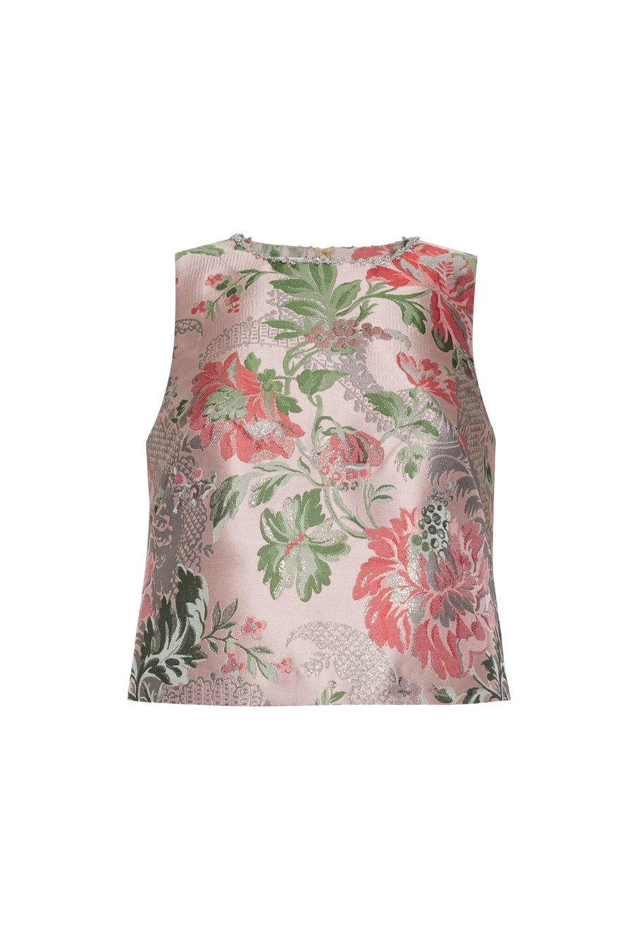 Mackenzie Top in Jacquard Pink Flower