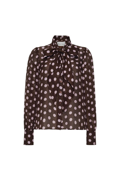 Chili Shirt in Joelle Dot Brown