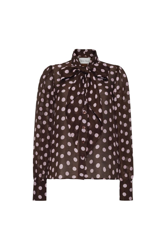 Chili Shirt in Joelle Dot Brown