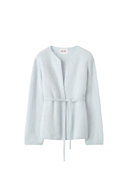Brushed Cardigan in Light Bue