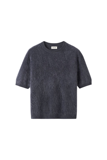 Brushed Short Sleeve in Anthracite