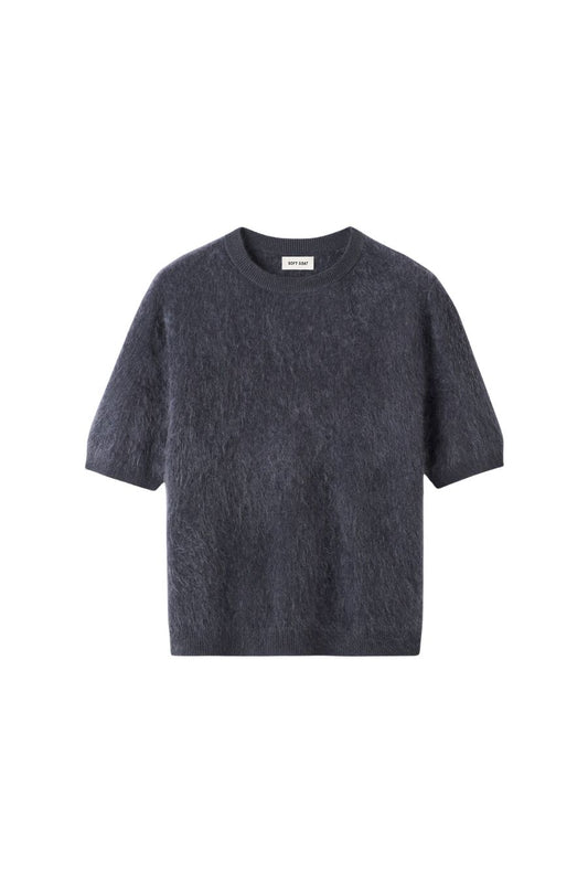 Brushed Short Sleeve in Anthracite