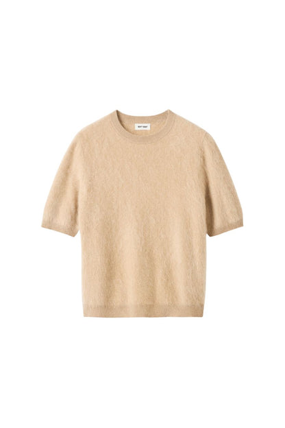 Brushed Short Sleeve in Camel