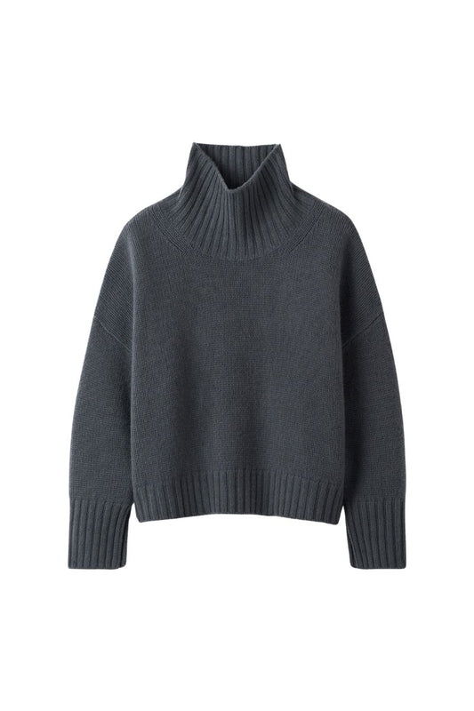 Girlfriend Turtleneck in Anthracite