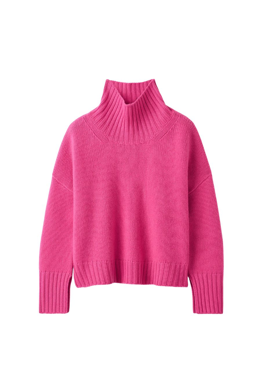 Girlfriend Turtleneck in Fuchsia