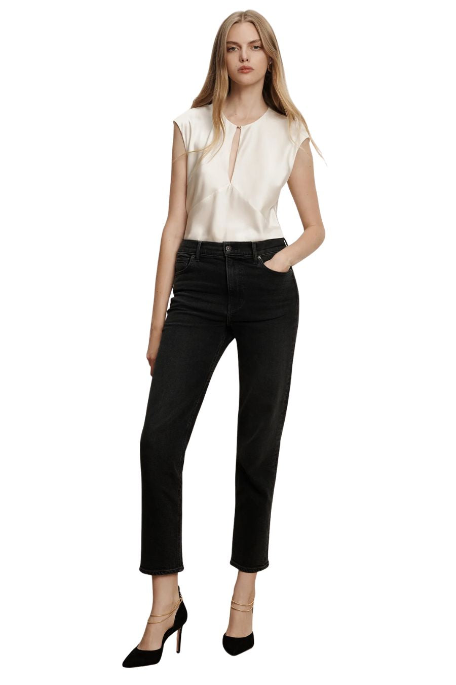 Sparrow Silk Blouse in Dove