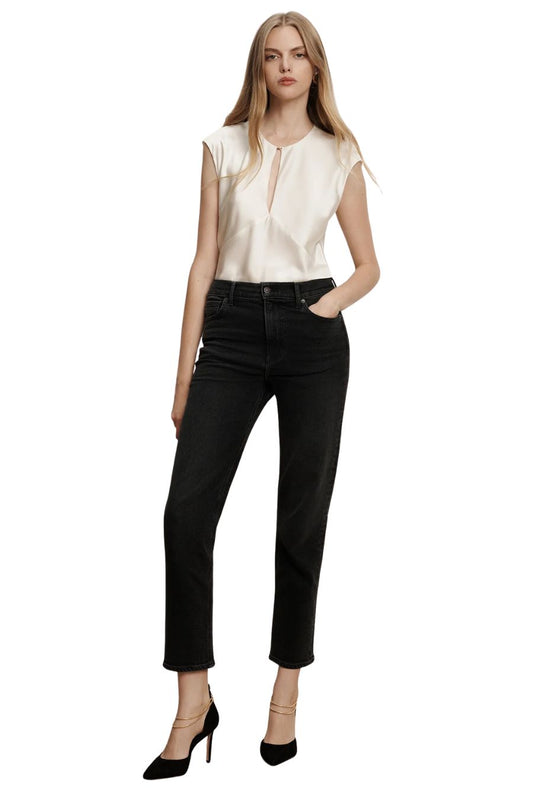 Sparrow Silk Blouse in Dove