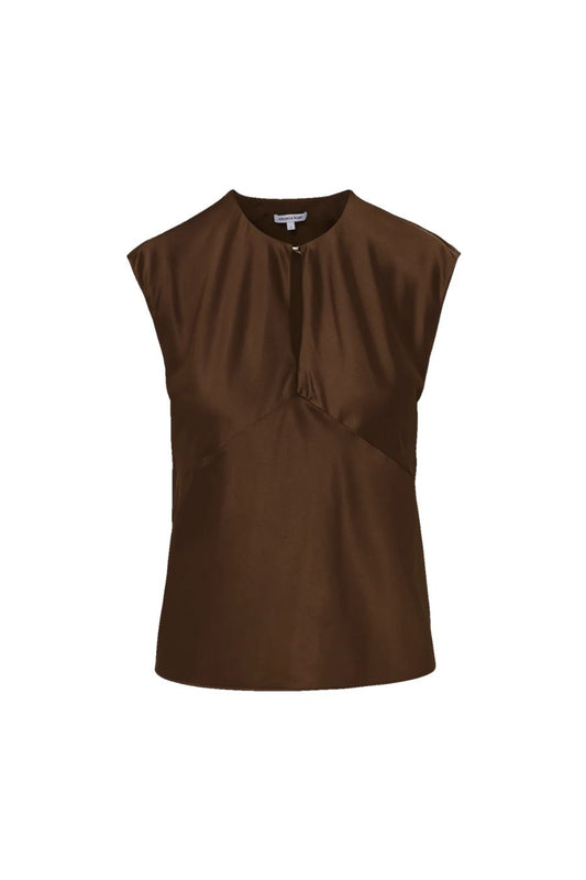 Sparrow Silk Blouse in Walnut