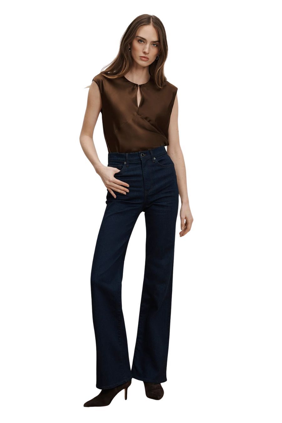 Sparrow Silk Blouse in Walnut