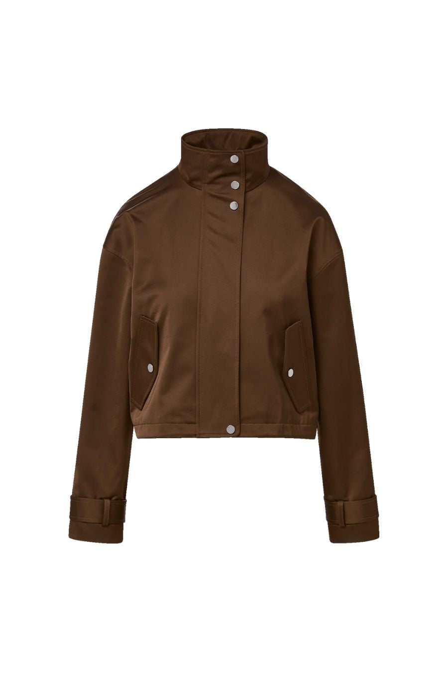Bateman Cropped Jacket in Walnut