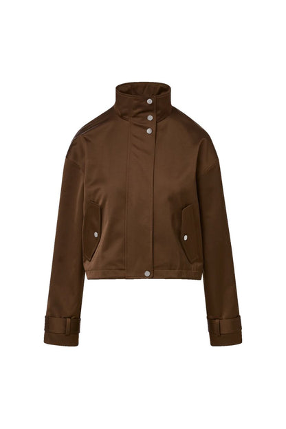 Bateman Cropped Jacket in Walnut